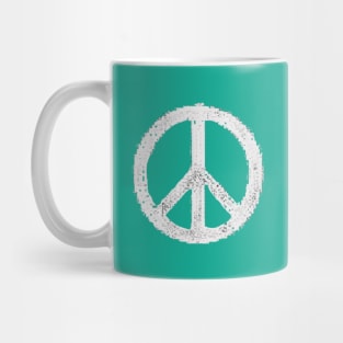 80's retro Peace Symbol Mug